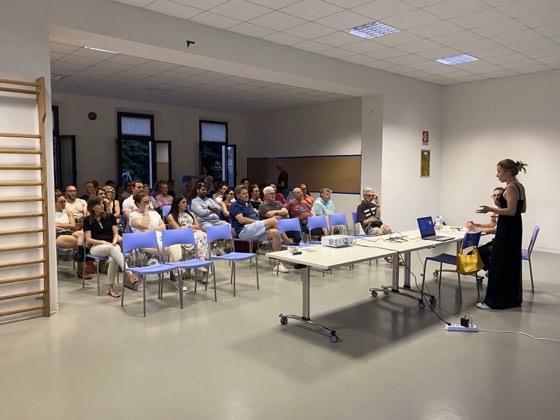 L'assemblea dei soci riunita in palestra per la presentazione dei 50 anni